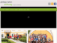 Tablet Screenshot of philipp-lahm-stiftung.de